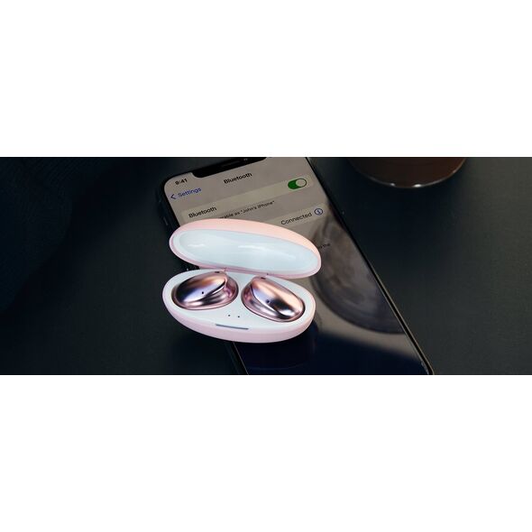 Słuchawki MEE audio MEE Audio Pebbles SĹuchawki bezprzewodowe true wireless z Bluetooth 5.3, wodoodporne z normÄ IPX4 (douszne) - RĂłĹźowe zĹoto 13514746 616312616206