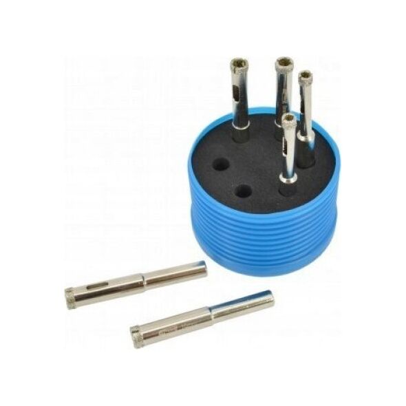 Wiertło AWTools AWTOOLS ZESTAW KORON DO GRESU kpl.6szt. (2x6mm, 8, 10mm) DO PRACY NA SUCHO/MOKRO 13518551 5903678616120