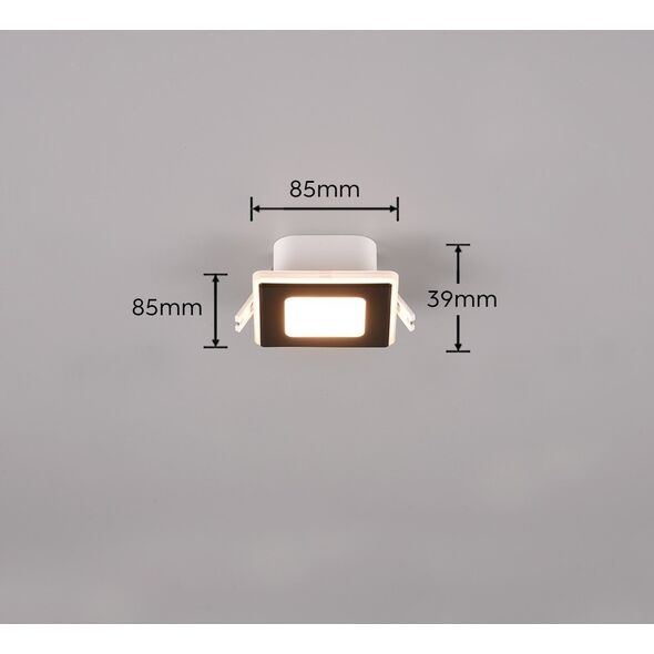 DELIGHT Trio Nimbus 653410132 oczko lampa wpuszczana downlight 1x5W LED 3000K 450lm IP44 czarne 13518839 4017807574456