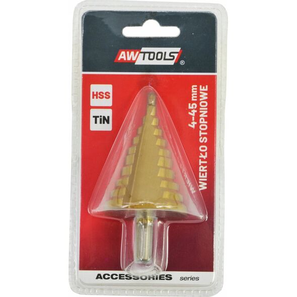 Wiertło AWTools AWTOOLS WIERTŁO STOPNIOWE HSS-TIN / 6-35mm 13520263 5903678615222