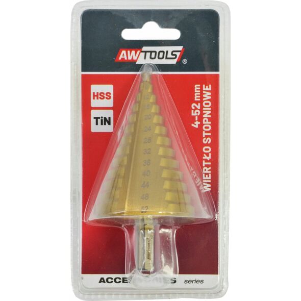 Wiertło AWTools AWTOOLS WIERTŁO STOPNIOWE HSS-TIN / 4-22mm 13520297 5903678615215