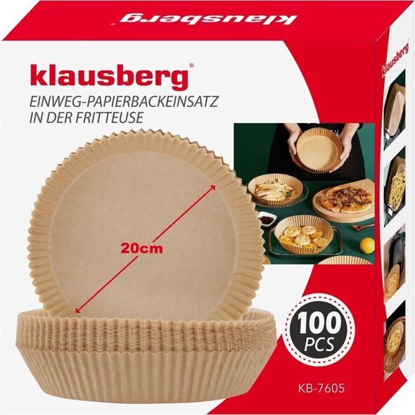 Klausberg Wkład papierowy do pieczenia w frytkownicy 20cm Klausbe 13527320 5908287276055