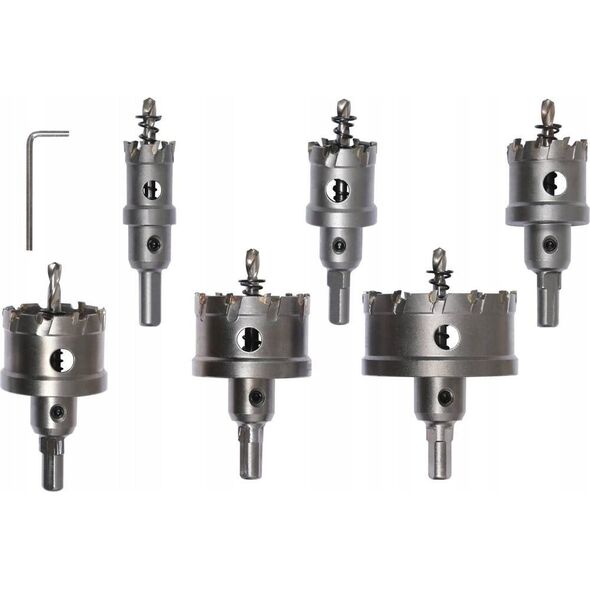 Yato YT. TCT HOLE SAW SET FOR METAL 6 pcs. 13528263 5906083095887