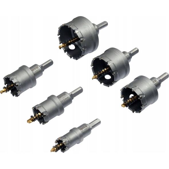 Yato YT. TCT HOLE SAW SET FOR METAL 6 pcs. 13528263 5906083095887