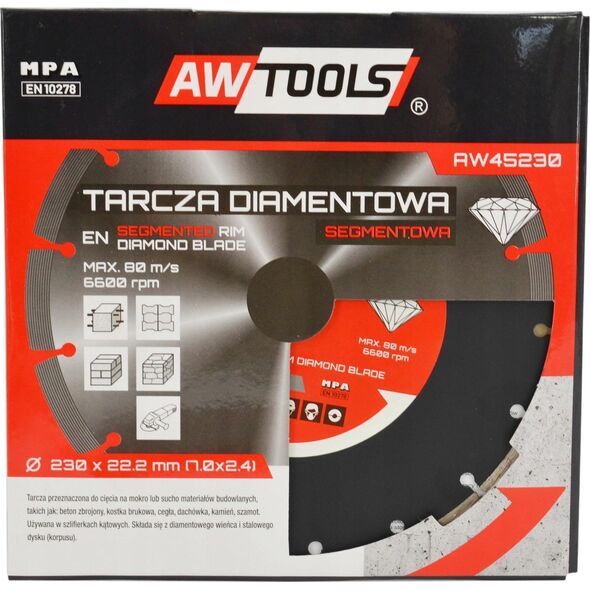 AWTools AWTOOLS TARCZA DIAMENTOWA 400x32-25,4-22,2 / SEGMENTOWA 13528672 5903678616571