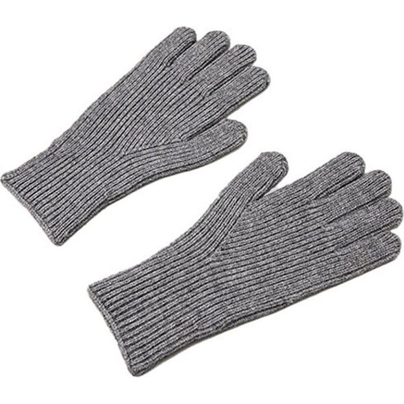 Hurtel Rękawiczki z dzianiny do telefonu z wycięciem na palce unisex szare Rękawiczki z dzianiny do telefonu z wycięciem na palce unisex szare 13528846 5907769307997