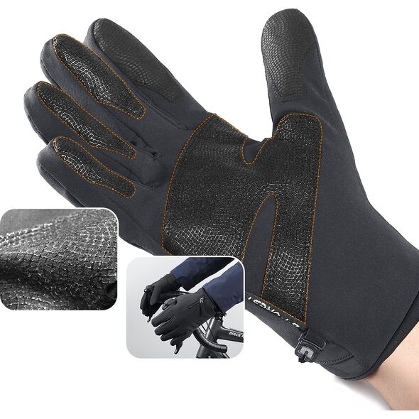 Hurtel Rękawiczki zimowe do telefonu sportowe outdoor narty rower jogging roz. S czarne Rękawiczki zimowe do telefonu sportowe outdoor narty rower jogging roz. S czarne 13528871 5907769307775