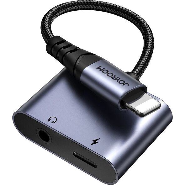 Joyroom Adapter DAC 2w1 Joyroom SY-L01 Lightning / Lightning, mini jack 3.5mm czarny 13532359 6956116773830