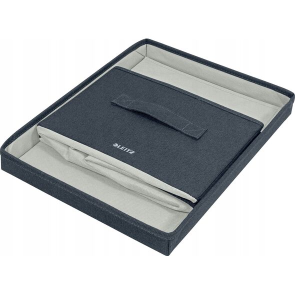 Leitz Pude�ko z pokrywk� Leitz Fabric �red 2sz 13534152 4002432134632