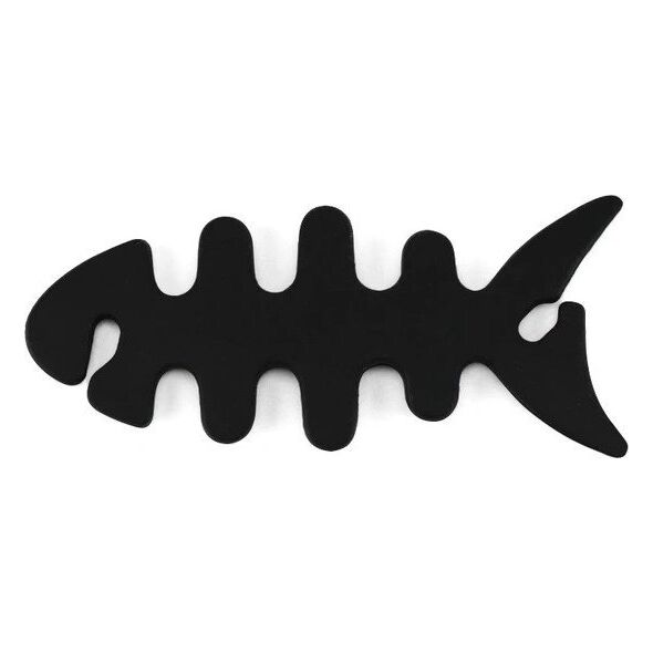 Hurtel Zwijacz organizer kabla słuchawek w kształcie ryby czarny Zwijacz organizer kabla słuchawek w kształcie ryby czarny 13538113 9145576282151