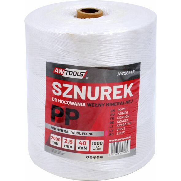 AWTools AWTOOLS SZNUREK PP DO PODWIĄZYWANIA WEŁNY  200m 13549677 5903678617530