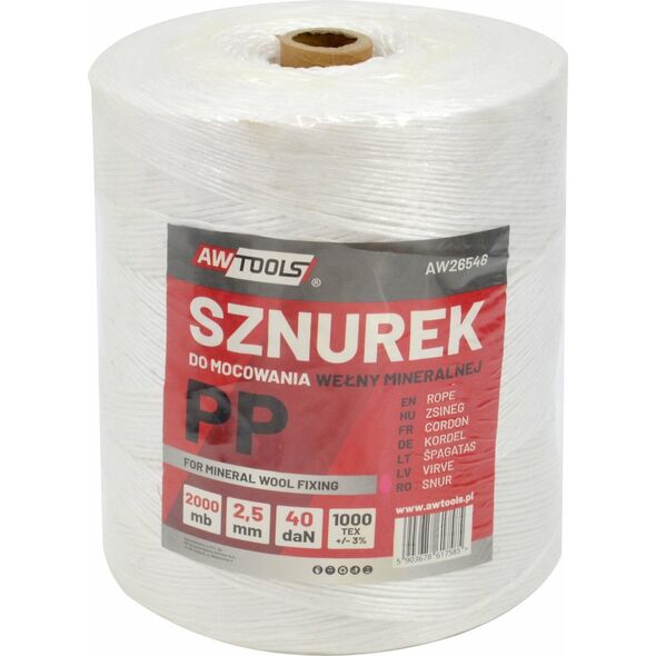 AWTools AWTOOLS SZNUREK PP DO PODWIĄZYWANIA WEŁNY  300m 13549680 5903678617547