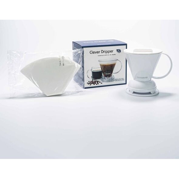 Clever Clever Dripper - Zaparzacz do kawy L 500ml biały + 100 filtrów 13550945 4715838467449