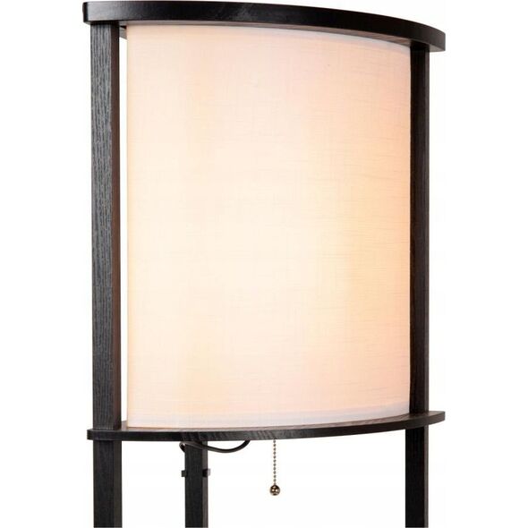 Lampa podłogowa DELIGHT Lucide Menno 44798/81/30 lampa stojąca podłogowa loft kwietnik metalowa 1x60W E27 czarna/beżowa 13552046 5411212441591