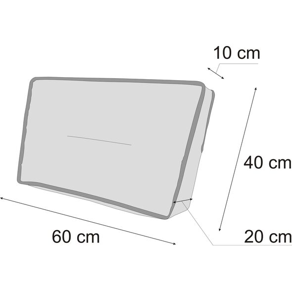 Hobbygarden 60x40 PODUSZKA TOMEK POPIEL EKOLEN 13558219 5902414533028