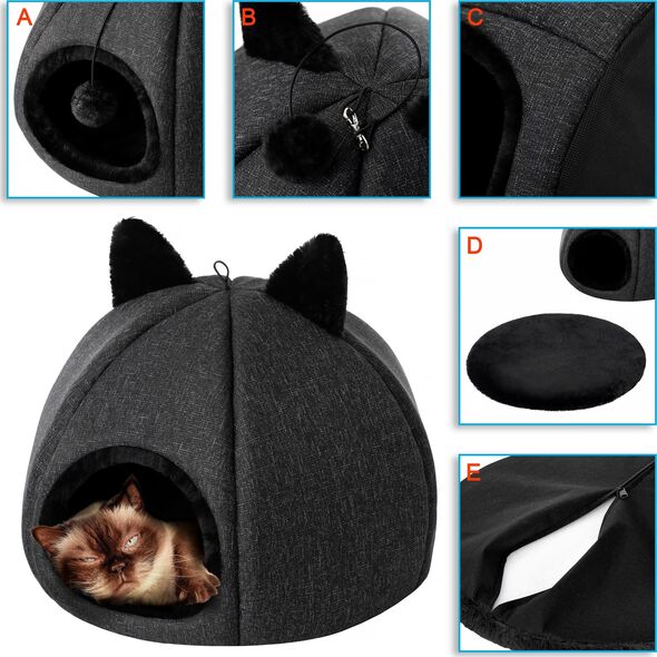 DOGGY R1 KITTY HEAD CZARNY 13558373 5902414547865