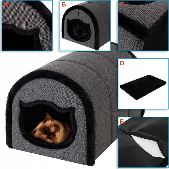 DOGGY R1 BUDKA GATTO INARI CZARNY 13558459 5902414549173