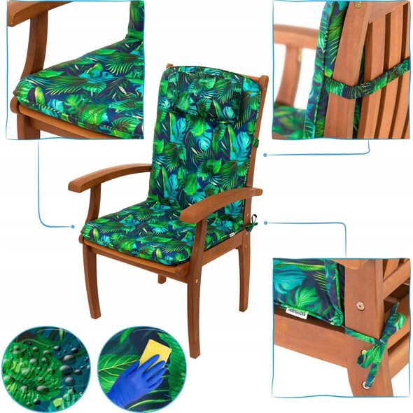 Hobbygarden PODUSZKA BENITA 3D NIEBIESKIE LIŚCIE 13558517 5902414550186