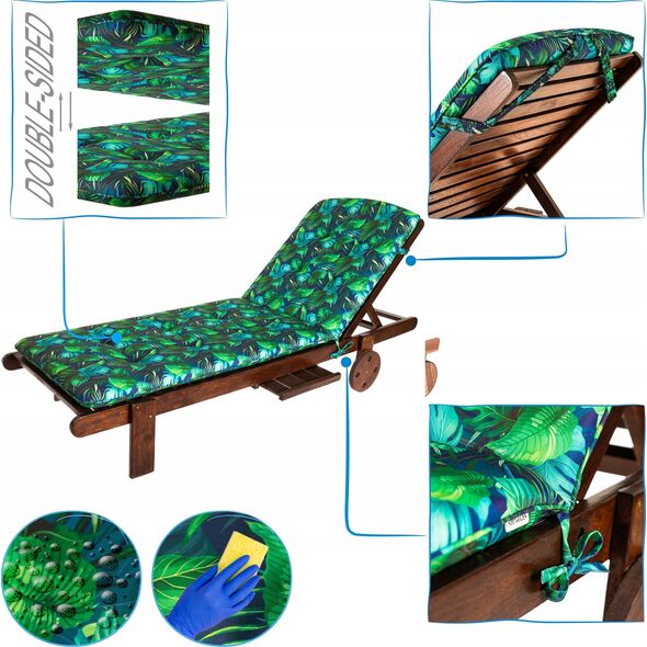 Hobbygarden PODUSZKA BEATRIZ 3D NIEBIESKIE LIŚCIE 13558571 5902414551022
