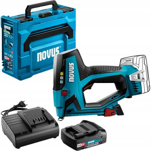 Novus Zszywacz akumulatorowy NOVUS J-550 zestaw Metabox 13569938 4009729079324