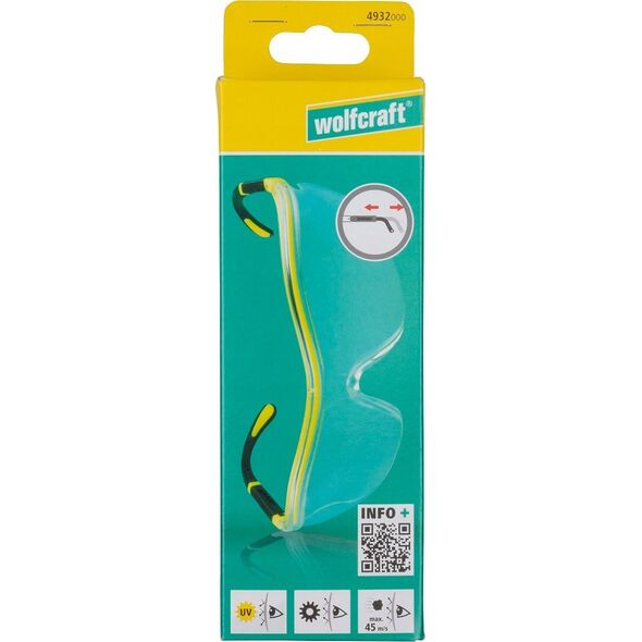 Wolfcraft Okulary ochronne OUTDOOR Wolfcraft  NEON (CE) 13571959 4006885493209