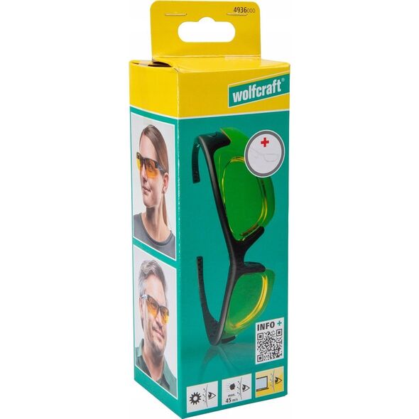 Wolfcraft Okulary ochronne ERGO do monitorów, Wolfcraft 13572655 4006885493605