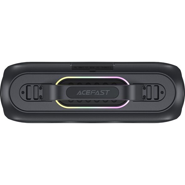 Głośnik Acefast Głośnik bezprzewodowy do karaoke 200W z 2 mikrofonami USB-C czarny Głośnik bezprzewodowy do karaoke 200W z 2 mikrofonami USB-C czarny 13576600 6974316282792