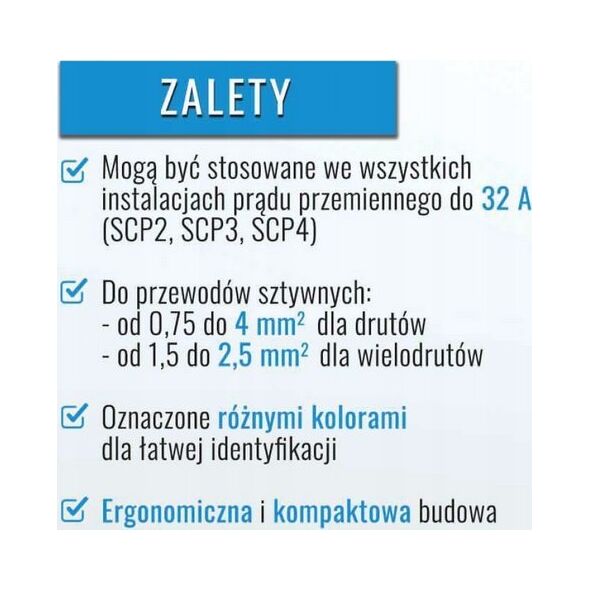 Simet Szybkozłączka wciskana do drutów 5x 0,75-4mm2 24A Simet Ideal SCP5 88000002S transparentna/biała 13581892 5907813235979