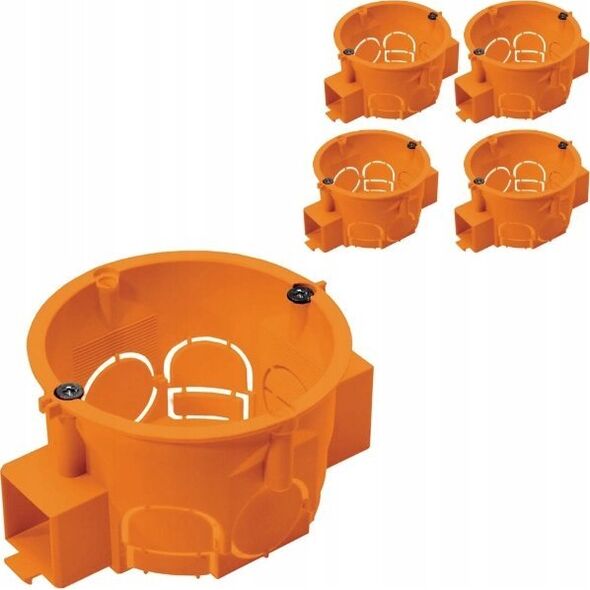 Pawbol Puszka instalacyjna Pawbol PK60 A.0005LP łączeniowa, płytka z wkrętami IP30 pomarańczowa 13582315 5902983334514