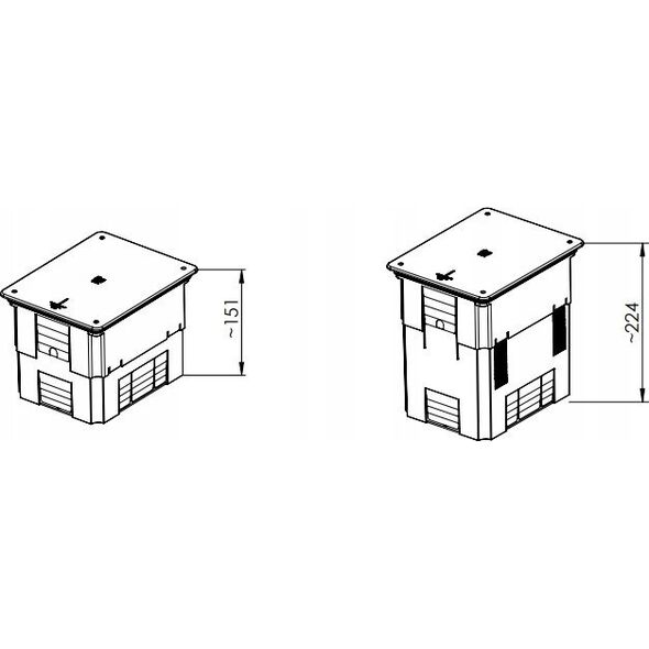 Pawbol Puszka Pawbol R.8147 do złącza odgromowego IP20 pomarańczowa/szara 13582318 5902983364399