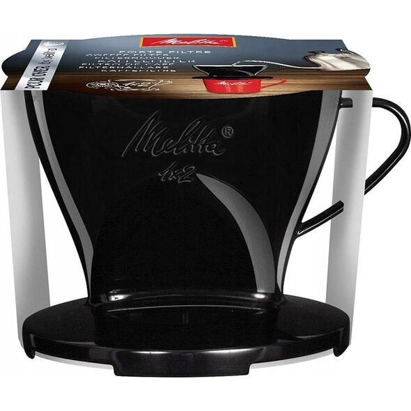Melitta Melitta - Plastikowy dripper do kawy 1x2 Czarny 13583600 4006508217557
