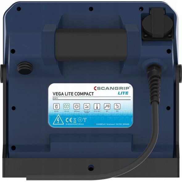 Scangrip Nieoślepiająca lampa robocza 4000 lm VEGA LITE COMPACT 03.5673 13605084 5708997356739