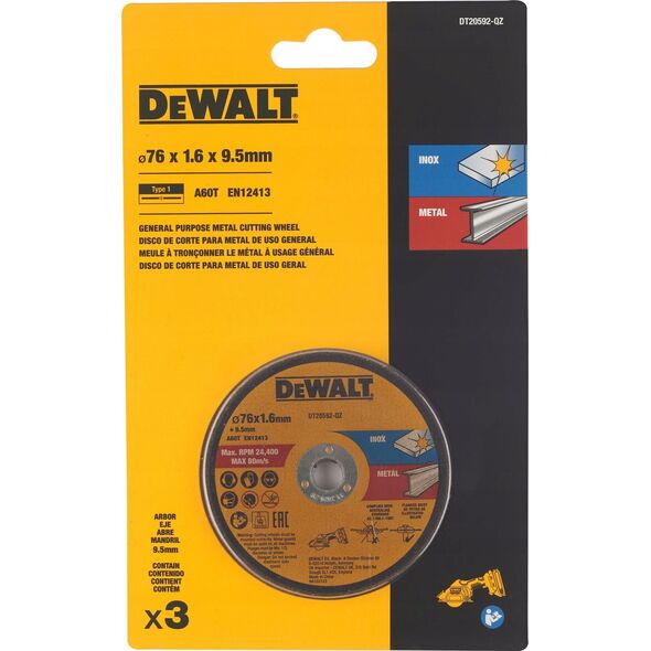 Dewalt DEWALT TARCZA METAL  76x1,6mm DO DCS438 13614143 5054905300920