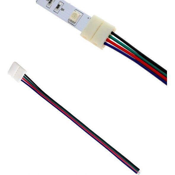 ECOLIGHT2 Eco Light EC79630 złączka do taśm LED RGB jednostronna z przewodem 13615423 5901986796305