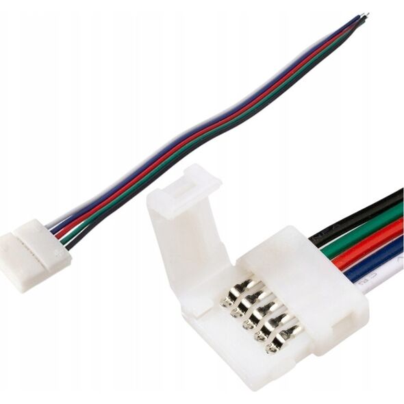 ECOLIGHT2 Eco Light EC79630 złączka do taśm LED RGB jednostronna z przewodem 13615423 5901986796305