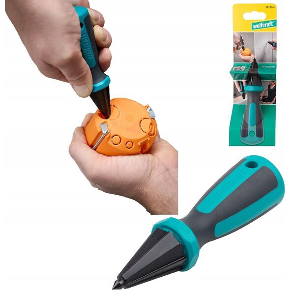 Wolfcraft Ręczny wycinak otworów ERGO, wolfcraft 13615833 4006885431805