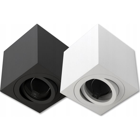 Lampa sufitowa LVT LVT 0938 lampa sufitowa oprawa natynkowa spot 1x35W GU10 czarne 13616721 5908263384538