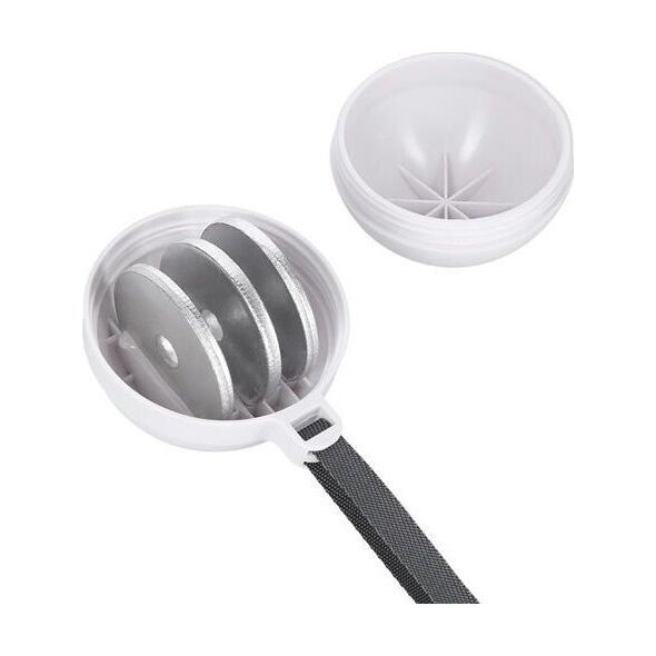 HMS ZESTAW HULA HOP MAGNETYCZNY WHITE HHM16 Z LICZNIKIEM HMS + PAS WYSZCZUPLAJĄCY BR163 BLACK 13620042 5907695552751