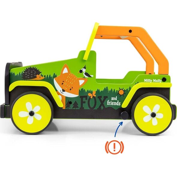 Milly Mally Zabawka Chodzik-Pchacz dla dzieci Explorer Fox and Friends 13630845 5901761128253