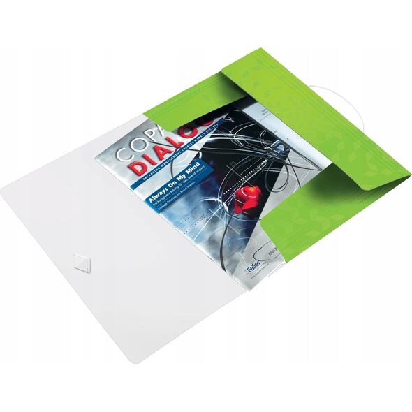 Leitz Teczka z gumką LEITZ WOW 15mm 150k A4 zielona 45990054/45990064 13644802 4002432123346