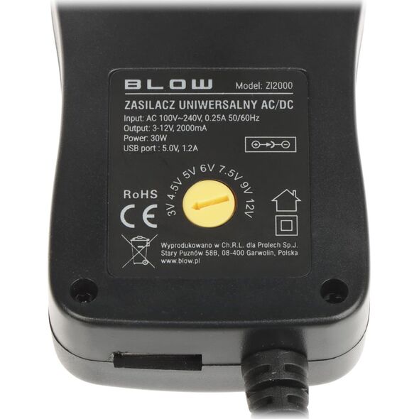 Zasilacz Blow 1586# Zasilacz wielozakresowy impulsowy zi2000 13645104 5900804081852