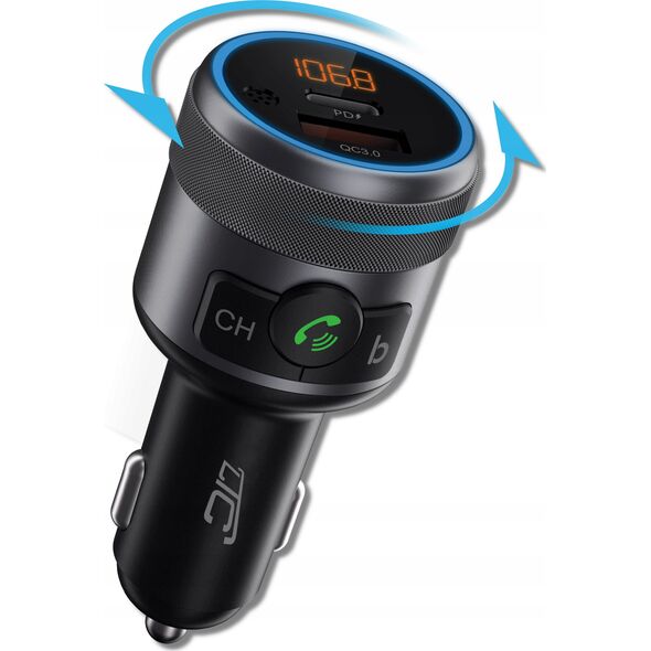 Transmiter FM LTC PS LTC TRANSMITER BLUETOOTH V5.1 DC12-24V,Output: QC3.0 + PD 20W Fast Charging 13645377 5902270782905