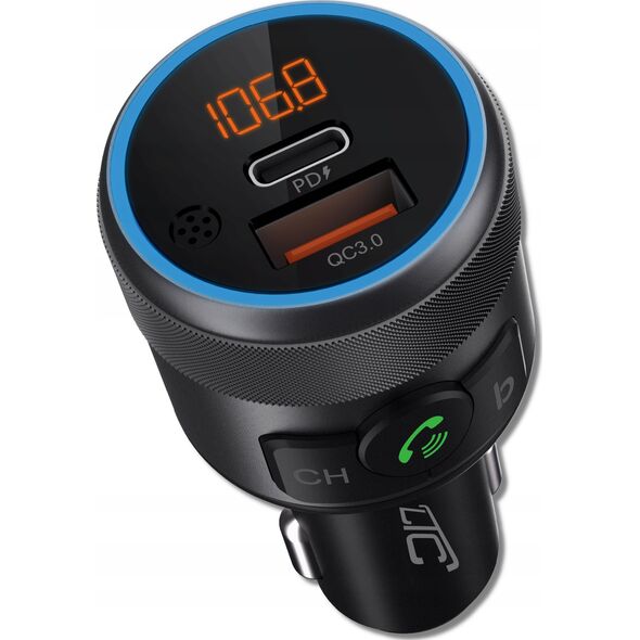 Transmiter FM LTC PS LTC TRANSMITER BLUETOOTH V5.1 DC12-24V,Output: QC3.0 + PD 20W Fast Charging 13645377 5902270782905