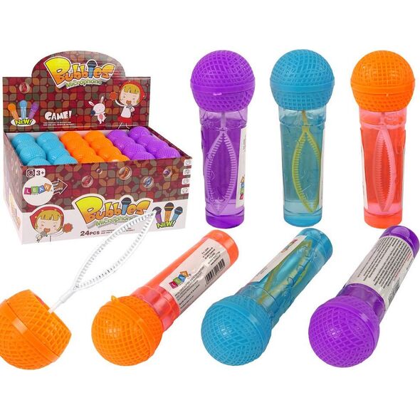 LeanToys Bańki Mydlane Mikrofon 3 Kolory 40ml 13655738 5905323213425