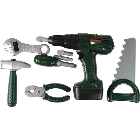 LeanToys Zestaw Majsterkowicza Organizer Wkrętarka Na Baterie Zielony 13655781 5905323217133