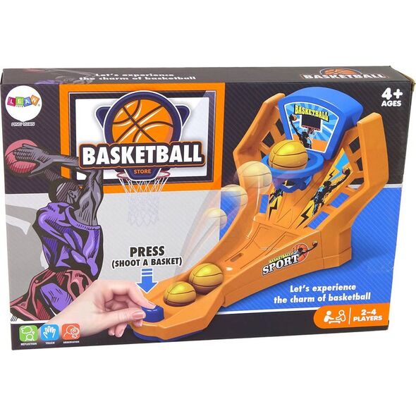 LeanToys Gra Zręcznościowa Koszykówka Wyrzutnia Piłki 13655805 5905323218352