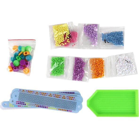 LeanToys Zestaw do Robienia Bransoletek Diamenciki Wyklejanie Serce 13655832 5905679072783