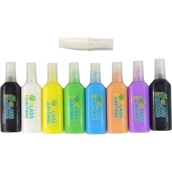 LeanToys Naklejki Na Okno Meble Jednorożec DIY 8 Kolorów Brokat 13655850 5905679072370