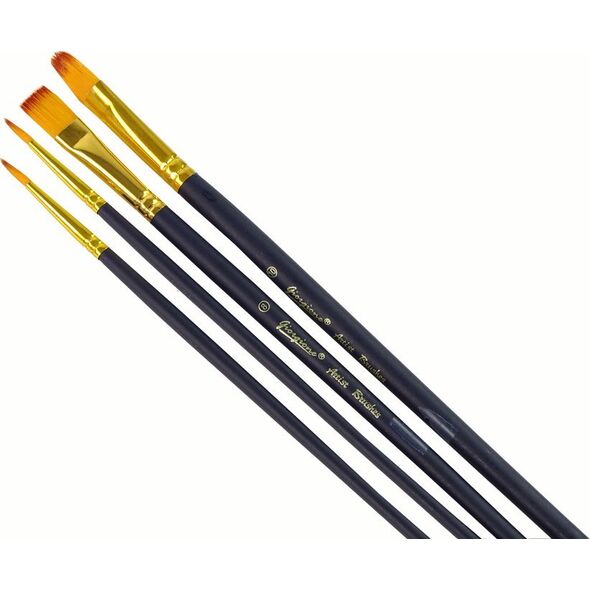 LeanToys Zestaw Artysty Pędzle 4 Kształty 13655882 5905679076514