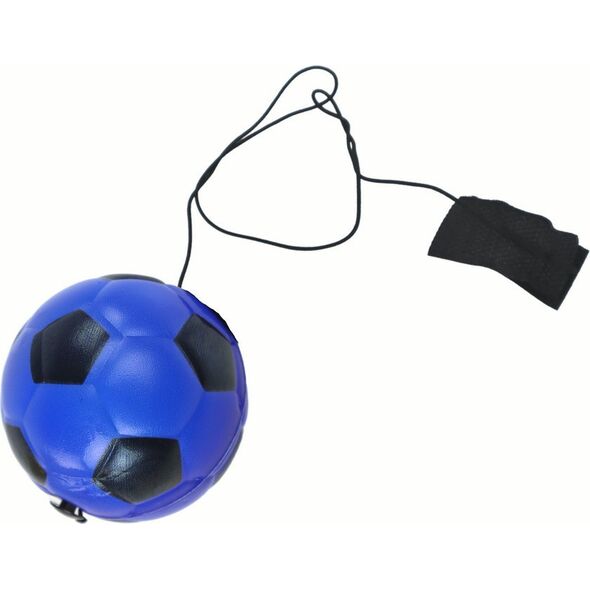 LeanToys Piłka Nożna PU Na Gumce Jojo Do Odbijania 6 cm Niebieska 13655903 5905679076934